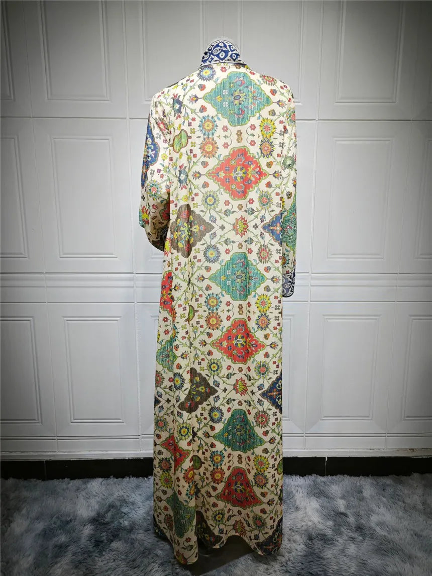Abaya pour femmes 2026, robe en mousseline de soie, jalabiya, imprimé diamant, musulman, Dubaï, vestidos largo, Ramadan, Maroc, prière, caftan, robe de fête