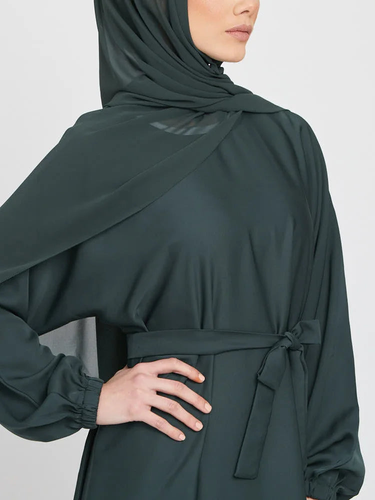 Robe longue marocaine pour femmes musulmanes, style simple, caftan, turquie, document solide, abayas du golfe, islamique, saoudien, Ramadan, chaud