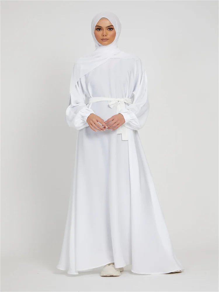 Robe longue marocaine pour femmes musulmanes, style simple, caftan, turquie, document solide, abayas du golfe, islamique, saoudien, Ramadan, chaud