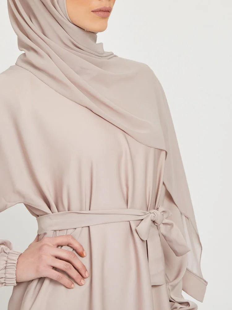 Robe longue marocaine pour femmes musulmanes, style simple, caftan, turquie, document solide, abayas du golfe, islamique, saoudien, Ramadan, chaud