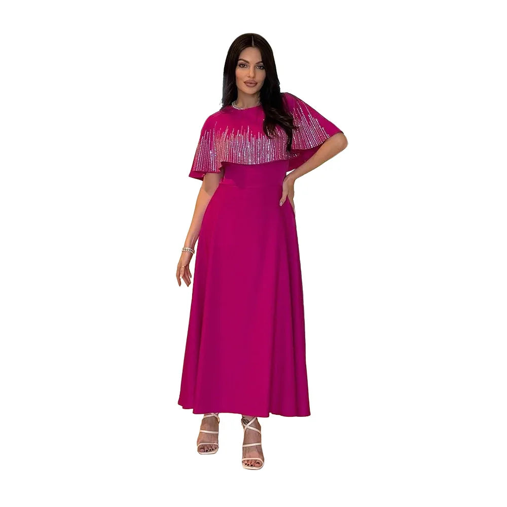Luxe arabe musulman femmes diamants Abaya Maxi robe turquie dubaï mariée soirée de mariage Jalabiya Caftan robe marocaine caftan