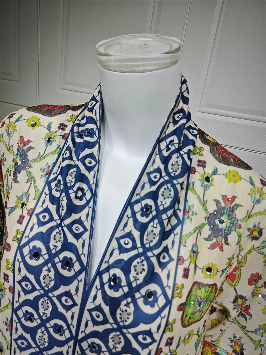 Abaya pour femmes 2026, robe en mousseline de soie, jalabiya, imprimé diamant, musulman, Dubaï, vestidos largo, Ramadan, Maroc, prière, caftan, robe de fête