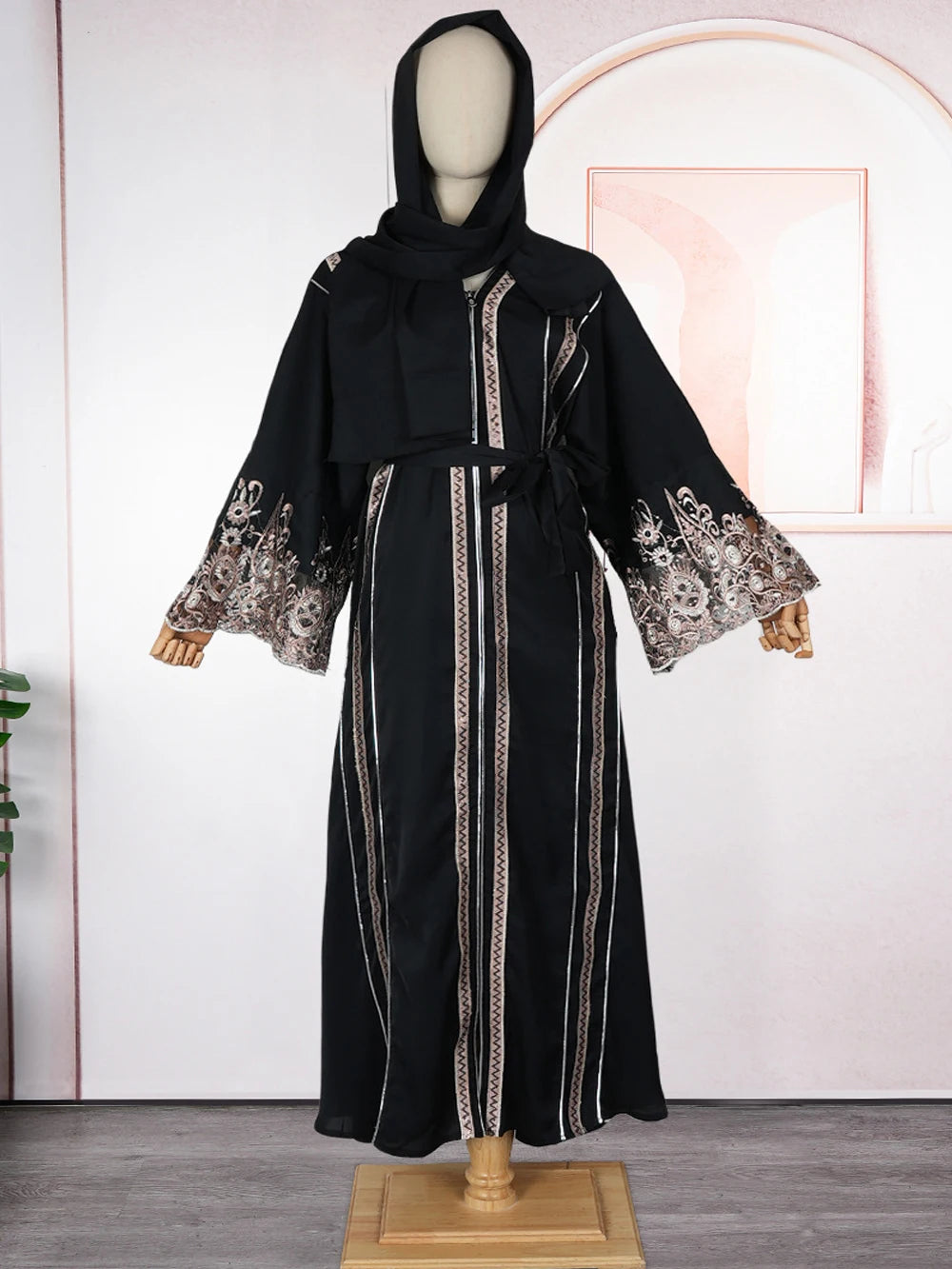 Dubaï Turquie luxe Hijab Abayas à manches longues femmes robe fête bal robe de soirée 2026 Ramadan Caftan Marocain vêtements islamiques
