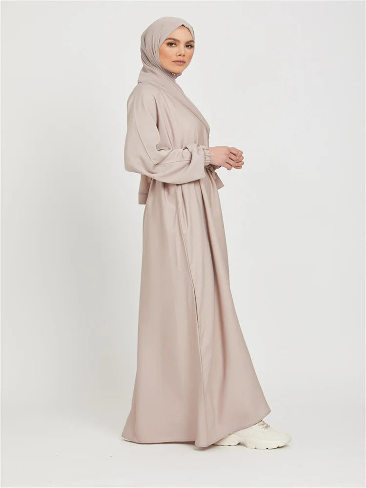 Robe longue marocaine pour femmes musulmanes, style simple, caftan, turquie, document solide, abayas du golfe, islamique, saoudien, Ramadan, chaud