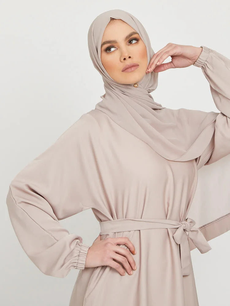 Robe longue marocaine pour femmes musulmanes, style simple, caftan, turquie, document solide, abayas du golfe, islamique, saoudien, Ramadan, chaud