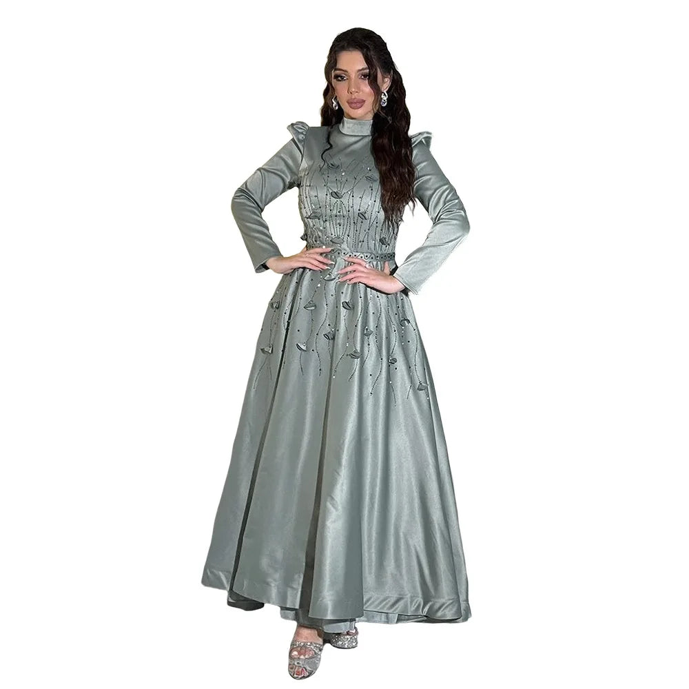 Luxe arabe musulman femmes diamants Abaya Maxi robe turquie dubaï mariée soirée de mariage Jalabiya Caftan robe marocaine caftan