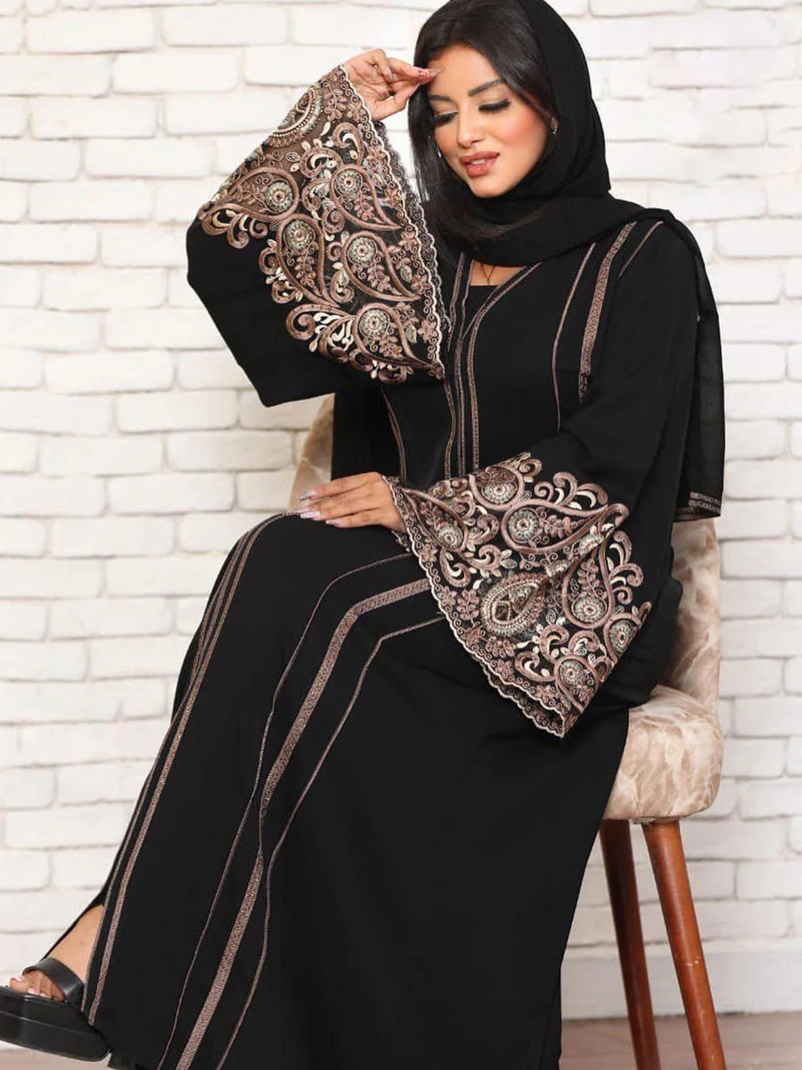 Dubaï Turquie luxe Hijab Abayas à manches longues femmes robe fête bal robe de soirée 2026 Ramadan Caftan Marocain vêtements islamiques