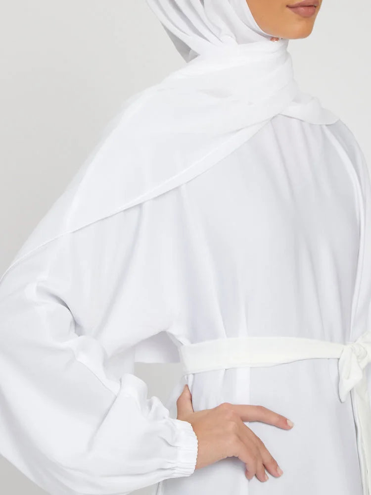 Robe longue marocaine pour femmes musulmanes, style simple, caftan, turquie, document solide, abayas du golfe, islamique, saoudien, Ramadan, chaud