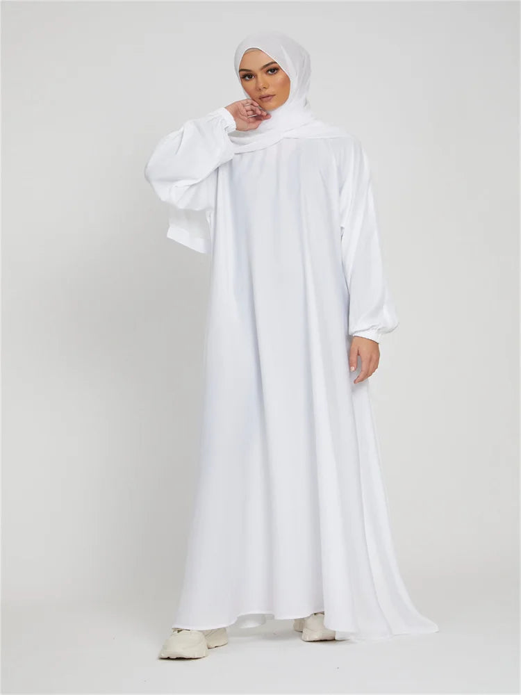 Robe longue marocaine pour femmes musulmanes, style simple, caftan, turquie, document solide, abayas du golfe, islamique, saoudien, Ramadan, chaud