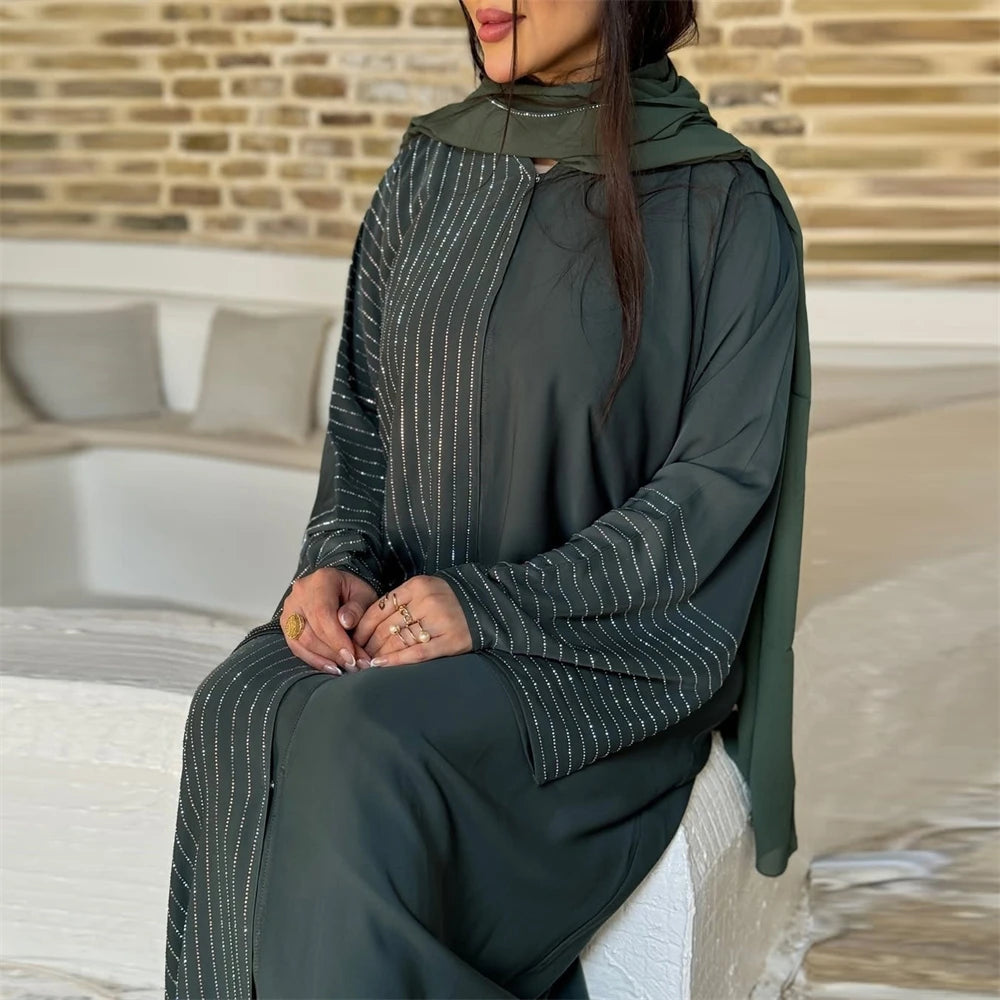 Ramadan Eid Kebaya Muslim Abaya Damen Dubai Long Dresses For Women Robe Djellaba Caftan Marocain Femme Musulmane Kaftan Vestidos