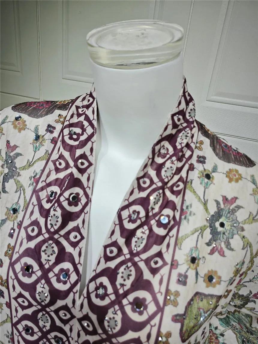 Abaya pour femmes 2026, robe en mousseline de soie, jalabiya, imprimé diamant, musulman, Dubaï, vestidos largo, Ramadan, Maroc, prière, caftan, robe de fête