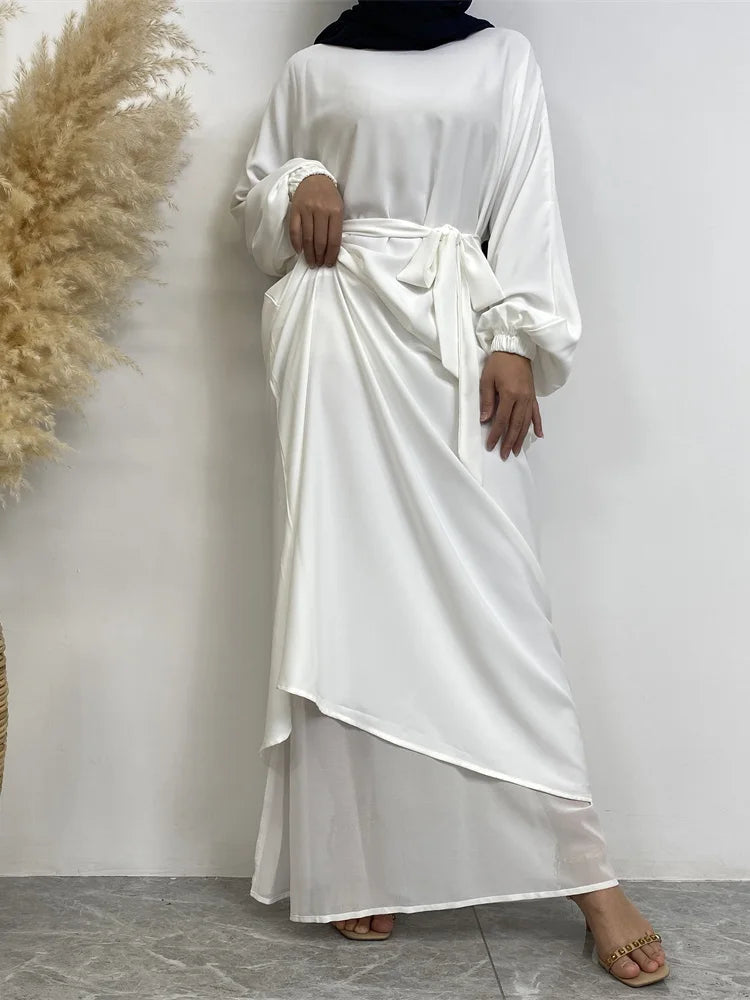 Robe longue marocaine pour femmes musulmanes, style simple, caftan, turquie, document solide, abayas du golfe, islamique, saoudien, Ramadan, chaud