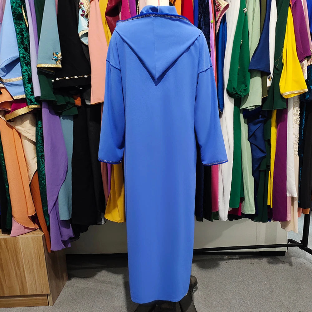 Ramadan Eid Djellaba dubaï à capuche Abaya femmes musulmanes Robe Islam Jalabiya gland caftan Robe de soirée Robe marocaine Caftan